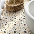 thumbnail image 6 of 10 Pcs Morandi Terrazzo Peel and Stick Floor Tiles, 12x12 in Covers 10 Sq. Ft. Self‑Adhesive DIY Vinyl Flooring, Removable & Waterproof for Bathroom, Kitchen, Walls, Bedroom, 6 of 8