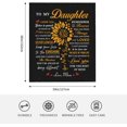thumbnail image 5 of wajoiu Daughter Gifts from Mom, Best Birthday Gifts for Adult Daughter from Mom, Unique Gift Throw Blanket 60"X50", 5 of 6