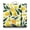 Flowers & Lemons P, variant on Illustration Sunflower Pillow&nbsp;– 22x22 Inch Floor Cushion, Vintage Sunflower Sketch, Dutch Velvet for Home Decor