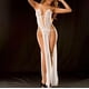 thumbnail image 3 of Gibobby Ropa interior mujer Ropa Interior Divertida para Mujer, Escote En V Profundo, Encaje Sexy, Vestido Transparente, Vestido para Conjuntos De Lencería(Blanco, G), 3 of 5