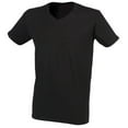 thumbnail image 3 of Skinni Fit Men Mens Feel Good Stretch V-neck Short Sleeve T-Shirt, 3 of 4
