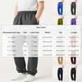 thumbnail image 6 of vdgthytj Boys Cargo Sweatpants Kids Fleece Elastic Waist Casual Athletic Workout Joggers Pants with Pockets, 6 of 6