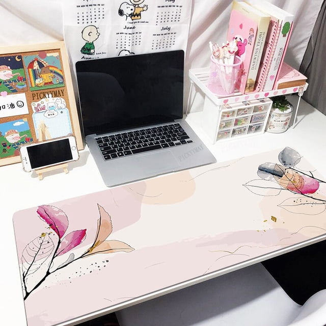 Alfombrillas de ratón de arte abstracto para mesa, alfombrilla grande para escritorio de 100x50cm, para jugadores LIUWENJING unisex