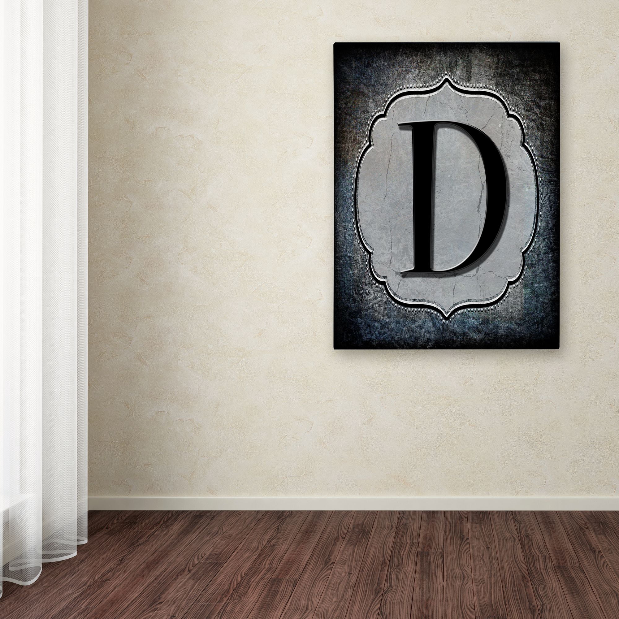 Trademark Fine Art 'Letter D' Canvas Art by LightBoxJournal