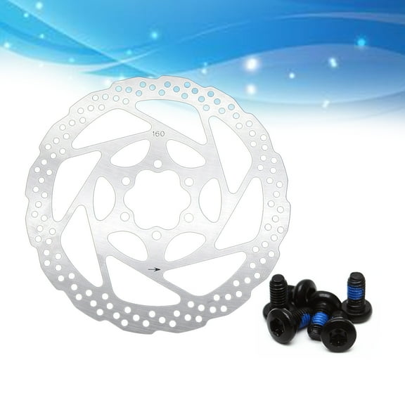 MLINS 160 Mm Mechanical Bike Disc Brake Rear Disc Rotor Brake Kit Silver