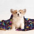 thumbnail image 4 of Pofeuu rainbow color Skull mushroom Print Puppy Blanket,Dog Blankets,Pet Blanket Cozy Cat Blankets for Indoor Cats, Fuzzy Pet Blanket for Kitten Doggy Dog Blankets-Medium, 4 of 8