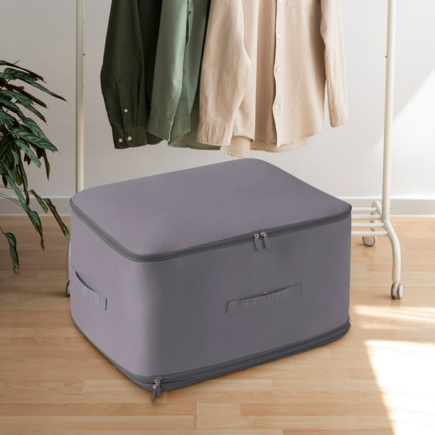 pstuiky Bolsa de almacenamiento para chaquetas de plumón Gongsatin, bolsa organizadora de edredones de seda, bolsa especial para guardar ropa de cama y chaquetas de plumón