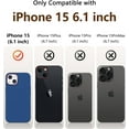 thumbnail image 3 of Compatible with iPhone 15 Case, Liquid Silicone Slim Shockproof Protective Phone Case for iPhone 15 6.1 inch[Microfiber Lining]. (Navy Blue), 3 of 12