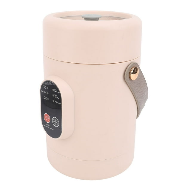 Portable Electric Stew Pot, Compact Design, Versatile Cooking, Efficient Heat Dissipation, 12 Hour Reservation, Visual Lid, 500W, Small Electric Stew Cup, Stainless Steel Steaming