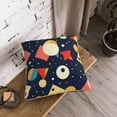 thumbnail image 6 of ZNDUO Geometric Flat Shapes Blue Throw Pillows, Throw Pillows for Couch-Indoor Decorative Pillows,16"x16", 6 of 8