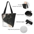thumbnail image 4 of Balery Black And White Boston Terrier Bolsa de Hombro con Diseño, Bolsa Grande y Duradera, Bolsa Versátil para Compras, 4 of 6