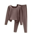 thumbnail image 3 of Wlynlyn Thermal Underwear Sets for Women Long Johns 2 Piece Base Layer Shirts Pajamas Bottoms Sets Homewear Loungewear, 3 of 4
