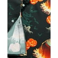 thumbnail image 4 of Halloween Pumpkin For Men Short Sleeve Cute Scary Pumpkin Shirt For Men Horror Themed Button Down Shirt For Men Summer Top, 4 of 6