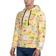 thumbnail image 3 of Lsque Summer Animals Pattern Casual Men's Hoodie,Hooded Sweatshirt with Kangaroo Pocket,Pullover Hoodie-XX-Large, 3 of 7