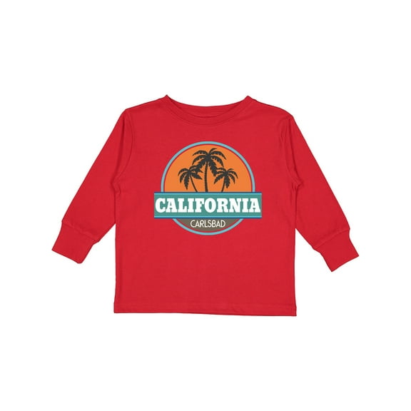 Inktastic Carlsbad California Boys or Girls Long Sleeve Toddler T-Shirt