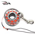 thumbnail image 4 of Keep Diving Aluminium Spool Reel Polyester Rope Hanging Rotatable Reels Freediving Underwater Accessories with Double End Hook Gold 30m, 4 of 8