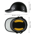 thumbnail image 4 of Casco Casco de motocicleta Bicicleta Bicicleta Gorra de béisbol Casco Medio casco para hombres Mujeres Adultos, 4 of 8