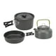 thumbnail image 1 of Juego de utensilios de cocina para exteriores, kit de utensilios de cocina para acampar, sartenes para acampar, juego de ollas, sartenes para exteriores, juego de ollas de grado profesional, 1 of 8