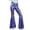 Purple, variant on Casual High Waist Flare Pants Stretchy Thin Gold Print Trousers Bootcut Bottoms Women'S Casual Pants Orange Xxl