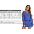 thumbnail image 6 of Uniexcosm Womens Long Sleeve Pajamas Set 2 Piece Pjs Tie Dye Sleepwear with Shorts, 6 of 10