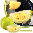 thumbnail image 6 of Yoziaaoa 3 Pcs Detachable Durian Plush Toy, Realistic Fruit Pillow with Removable Shells, Soft Interactive Gift for Christmas, Imaginative Play, Comforting Companion for All Ages, 6 of 8