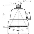 thumbnail image 6 of Hansgrohe 04500 Club Multi Function 2 GPM Shower Head - Nickel, 6 of 6