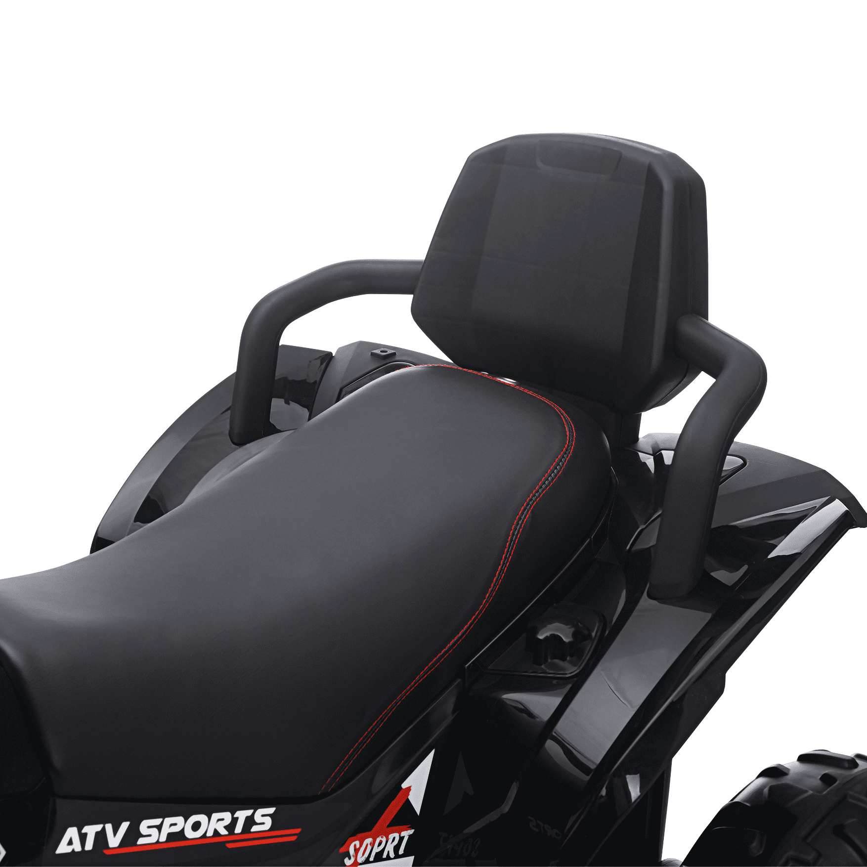 Joyracer 24 Volt Ride on ATV for Kids, 4WD 4 Wheeler Electric Car with Remote Control, 2 Seats Ride on Toys for Toddlers, w/Headlights, Bluetooth, Music, USB, EVA Tires, Black