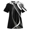thumbnail image 4 of Cute Crop Tops for Women Sexy Grey Shirts for Women Crop Top Short Sleeve Button Up Shirts for Women Cropped, 4 of 5