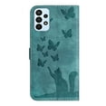 thumbnail image 6 of Wallet Case Designed for Samsung Galaxy A53 5G for Women,Flip Folio Cover with Butterfly Embossed PU Leather Kickstand Credit Card Holder Slots Magnetic Wrist Strap Phone Case, Green, 6 of 13
