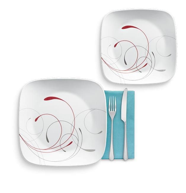 Assiette à dîner CorelleMD Carrée, 27 cm/10,5 po