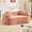 Pink, variant on Villeston 109'' Modern Curved Sectional Sofa, Luxury Plush Chenille Upholstered Couch, Comfy Cloud Compressed Sofa with 4 Pillows for Living Room Apartment Office, No Assembly Needed, Beige