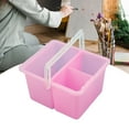 thumbnail image 2 of Lavador de pinceles, lavabo plegable con soporte para bolígrafos, recipiente para pinceles, cubo para lavar Rosa, 2 of 9