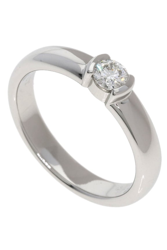 Pre-Owned Tiffany & Co. Dots Solitaire Diamond Ring, Platinum PT950, Women's.