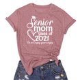 thumbnail image 2 of Gibobby Casual Playera de Manga Corta para Mujer Camiseta informal suelta con cuello redondo y manga corta con estampado letras para mujer(Rosa,XL), 2 of 4