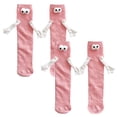 thumbnail image 2 of Calcetas MagSoxPink VentDepot 2Pares Rosa 5-9.5US calcetines tubo medio animados, 2 of 5