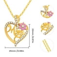 thumbnail image 3 of YYKihy Mothers Necklace For Mom From I Love You Mom Necklace Heart Pendant Jewelry With Box Birthday Mothers Day For Women, 3 of 6