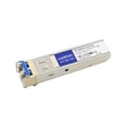 thumbnail image 1 of AddOn Cisco DS-CWDM-1510 Compatible SFP Transceiver - SFP (mini-GBIC) transceiver module - 2Gb Fibre Channel - Fibre Channel, CWDM - LC single-mode - up to 6.2 miles - 1510 nm - for Cisco IP Storage Services Module, Storage Services Module; MDS 9000, 91XX, 92XX, 1 of 1