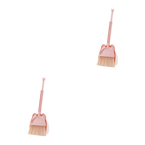 Escoba y recogedor Naiovety limpieza conveniente Plástico rosa 51 cm 2Conjunto