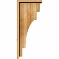thumbnail image 3 of 6"W x 12"D x 28"H Mediterranean Rough Sawn Corbel w/Backplate, Western Red Cedar, 3 of 9