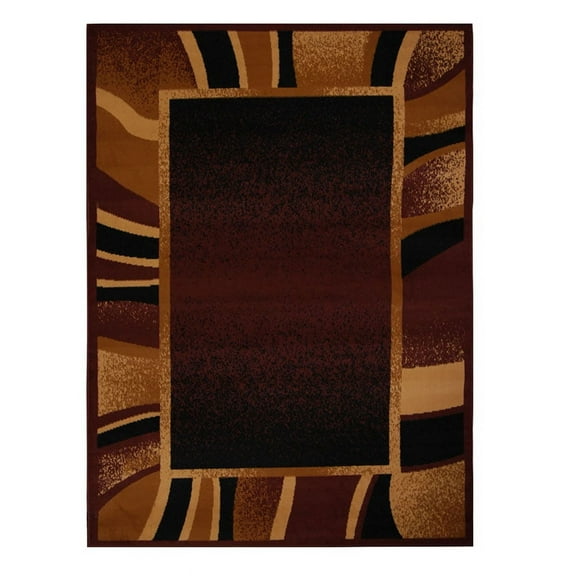 Home Dynamix Area Rugs: Premium Rug: 7542 Brown: 5'2"x7'4" Rectangle