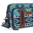 thumbnail image 4 of Bandolera Wrangler Boho Aztec para mujer, azul marino con correa para guitarra, 4 of 6