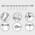 thumbnail image 5 of Porte-Ustensiles Mural en Acier Inoxydable pour Outils de Cuisine (haoyi), 5 of 5