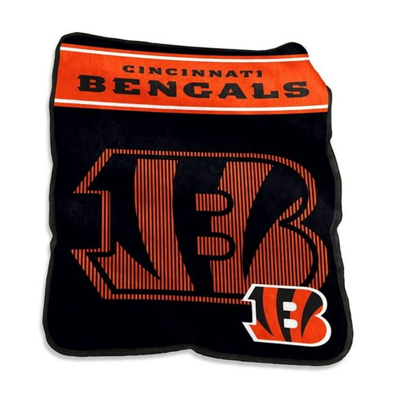 Logo Chair 607-26X 60 x 80 Po. NFL Cincinnati Bengals Raschel Jeté
