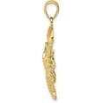 thumbnail image 2 of Solid 10K Yellow Gold 2-D Textured Maine Lobster Charm - 25.25mm, 2 of 6