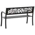 thumbnail image 5 of vidaXL Garden Bench 125 cm Steel Black, 5 of 5