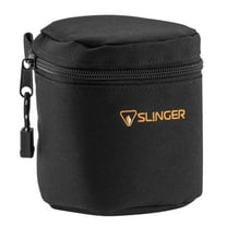Slinger Soft Lens Case Small, 5" High x 86mm Diameter, Black