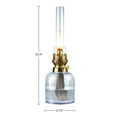 thumbnail image 5 of Kings County Tools Glass Oil Lamp - 15.5” Tall Decorative Lantern (Blue), 5 of 5