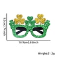 thumbnail image 6 of St. Patrick's Day Glasses Green Shamrock Irish Themed Paper Glasses Can Be Used as St. Patrick's Day Photo Booth Party Decorations, 6 of 9
