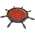 thumbnail image 6 of Black Iron Strip Ship Wheel Mirror Fitted - (60 Inches), 6 of 6