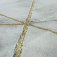 thumbnail image 2 of Paco Home Area Rug Elegant Marble Pattern with Golden Lines in Cream - 6'7" x 9'6" (6'x9'), 2 of 5